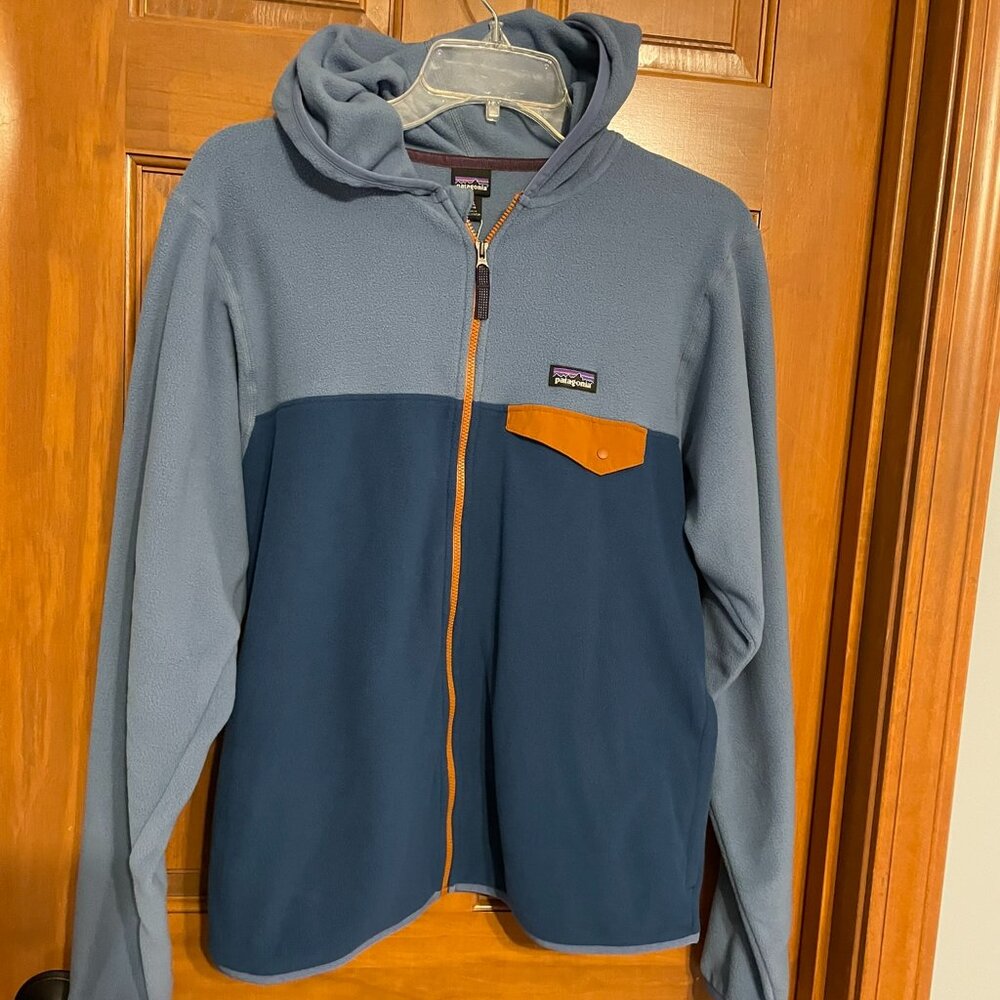 Boys XXL (16-18) Brand NWT Patagonia Micro D Snap T Jacket Pigeon Blue